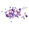 Creativ Company Mezcla de cuentas facetadas púrpura, 45 gramos