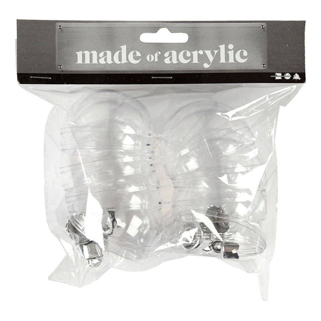 Creativ Company Deco balls Transparent 6cm, 8st.