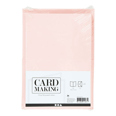 Tarjetas de compañía de creativ y sobres colores pastel, 50 sets