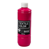 Creativ company textiel color verf - primair rood, 500ml - afbeelding 1