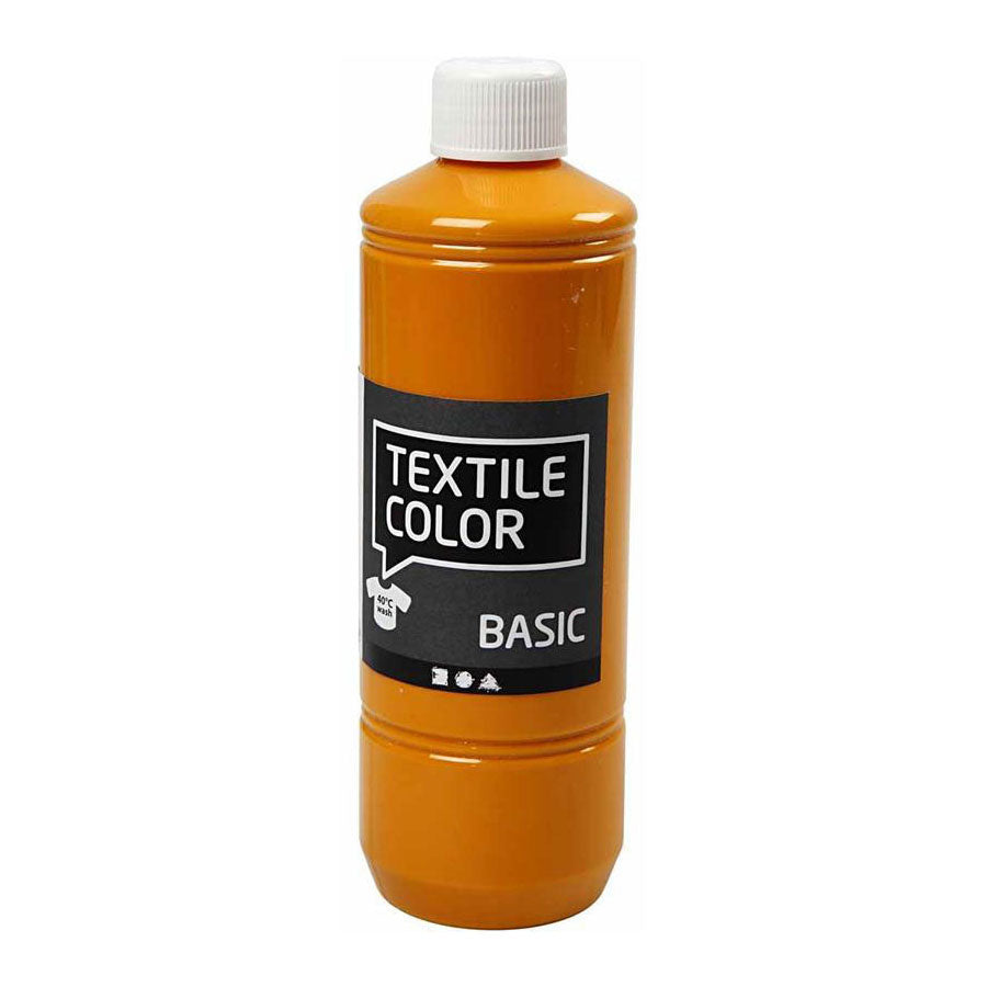 Creativ company textiel color verf - mosterd, 500ml