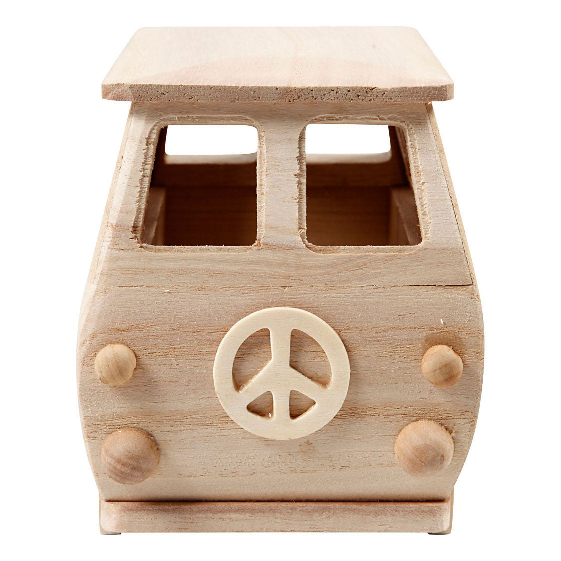 Creative Company Wooden Mini Bus, 17x10x13cm