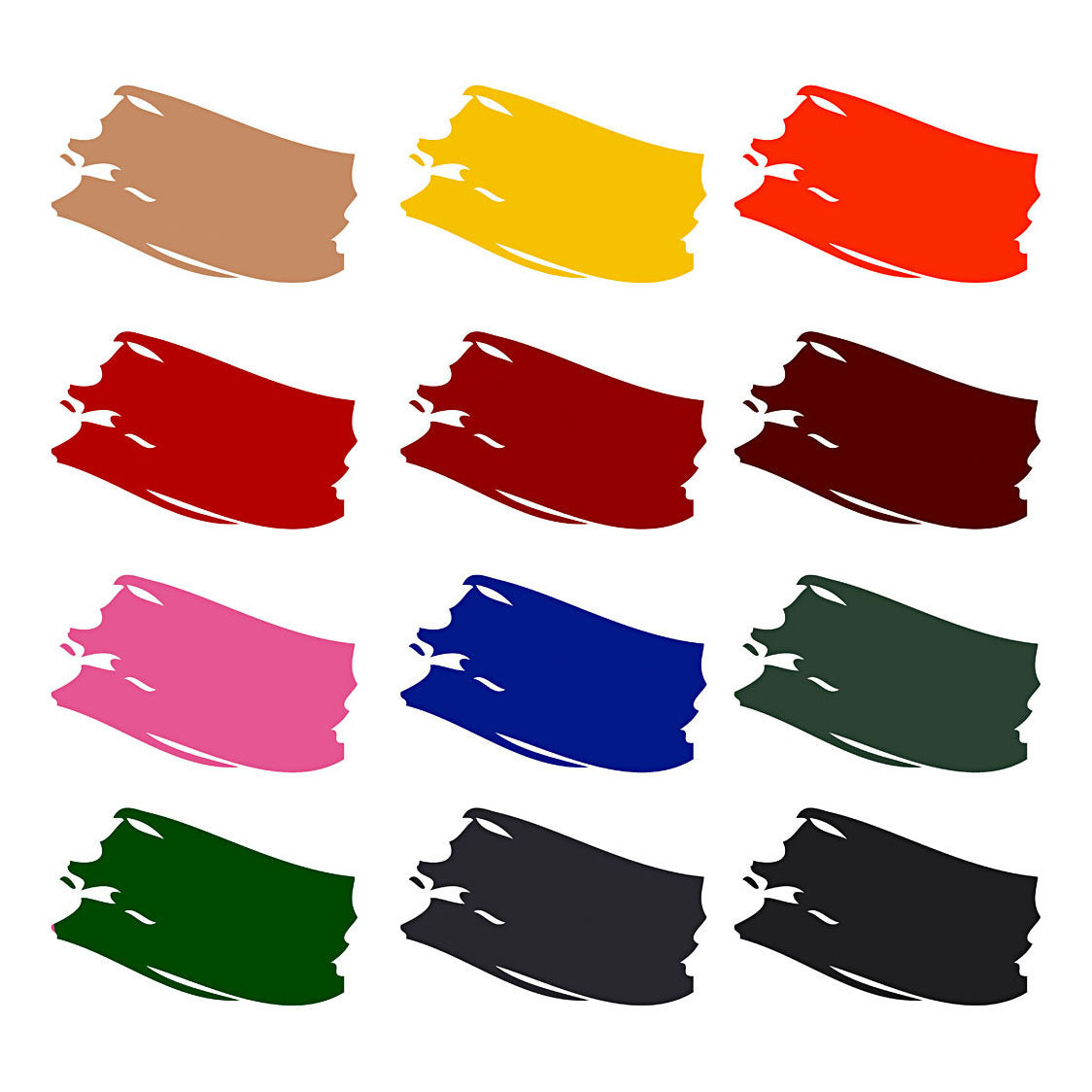 Pintura textil semi-cobradora de color textil de la empresa de creativ, 12x50ml