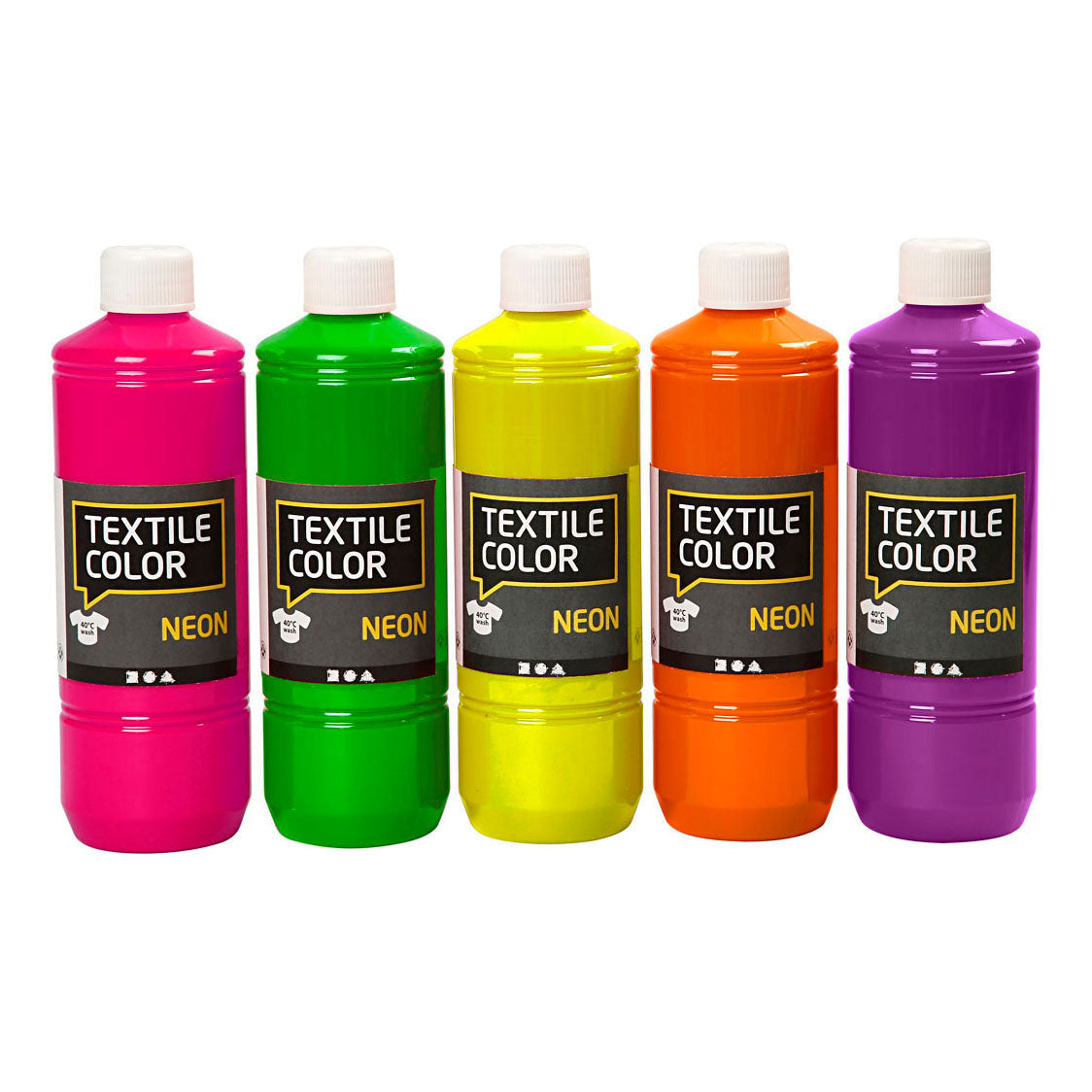 Creativ Company Textile Colour Vernice tessile semicoprente, 5x500ml
