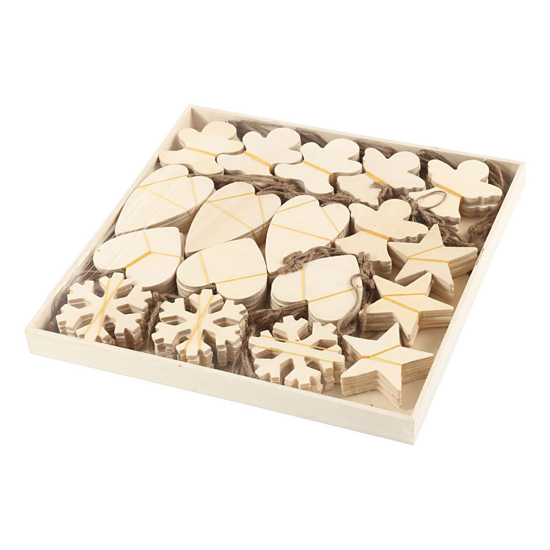 Creative Company Wooden Ornament Christmas Tema Divers, 90st.