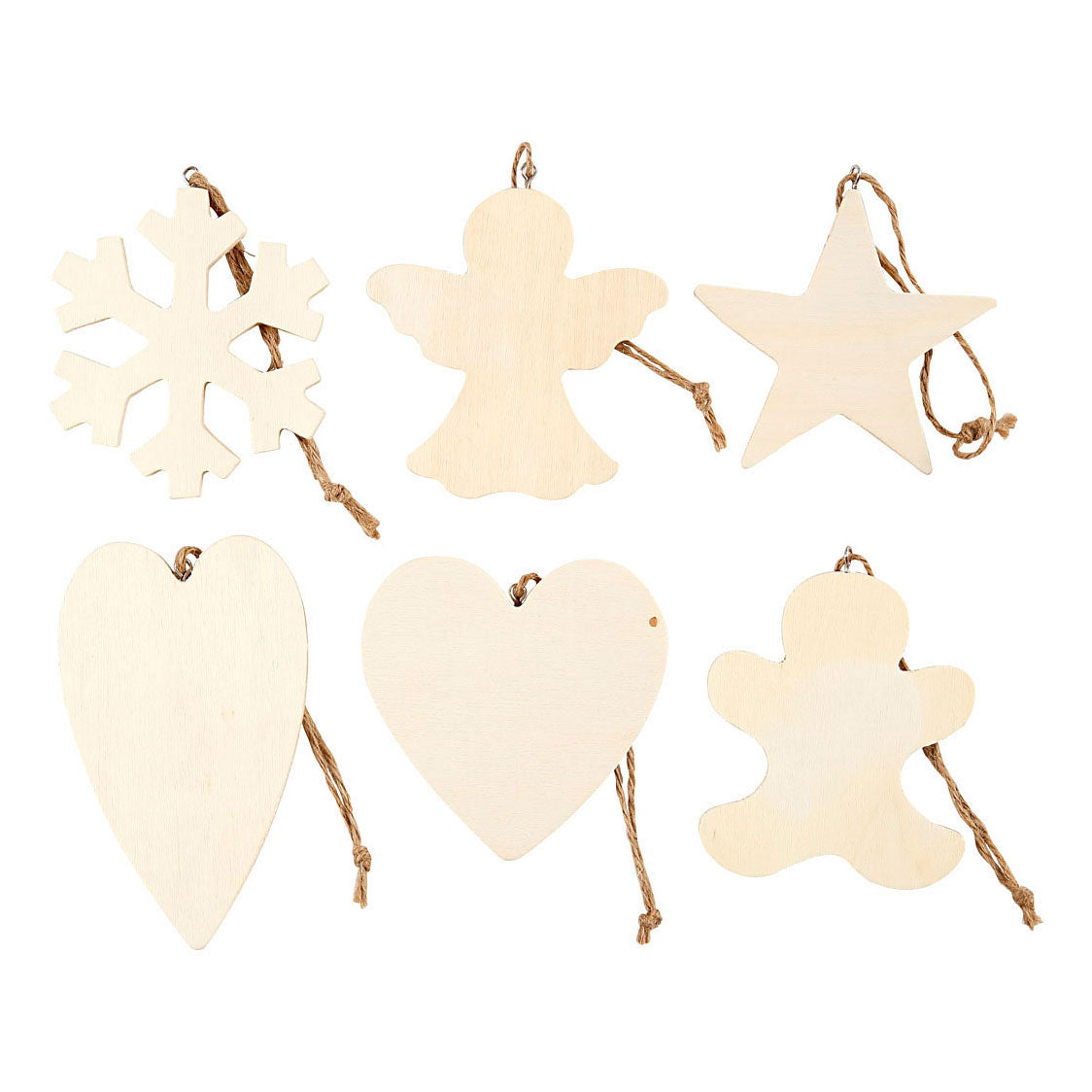 Creative Company Wooden Ornament Christmas Tema Divers, 90st.