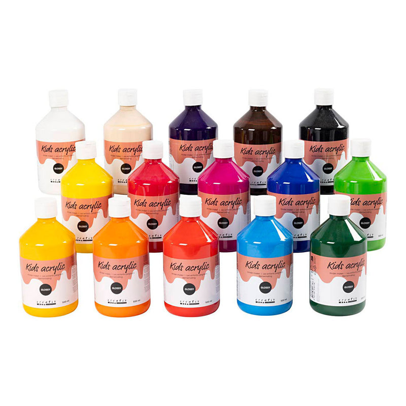 Creativ azienda acyrl vernice lucida colore semitrasparente, 15x500ml