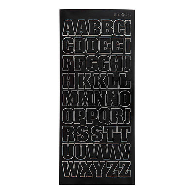 Creativ Company Adesivi grandi lettere maiuscole nere, 1 foglio