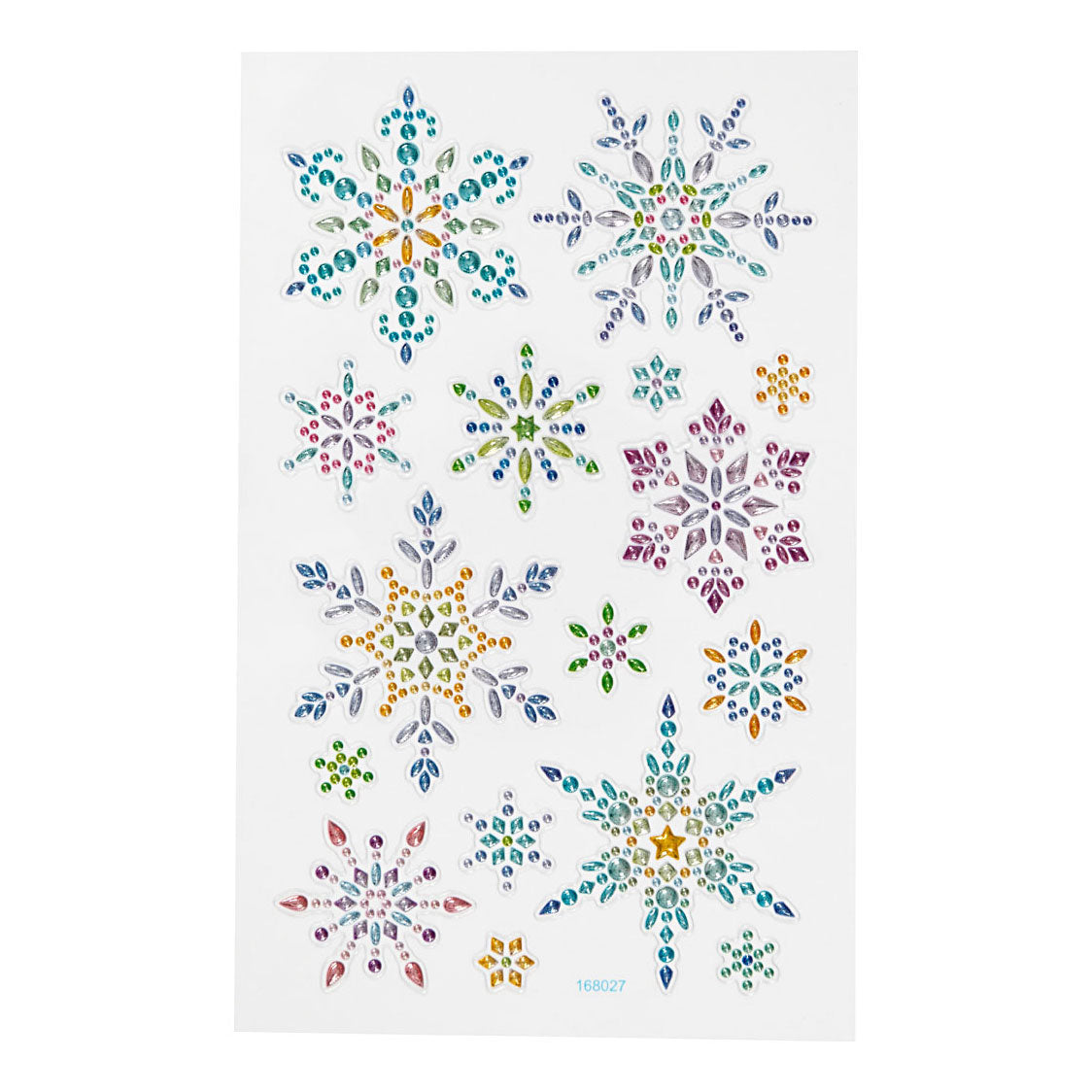 Creativ company diamant stickers ijskristallen, 1 vel
