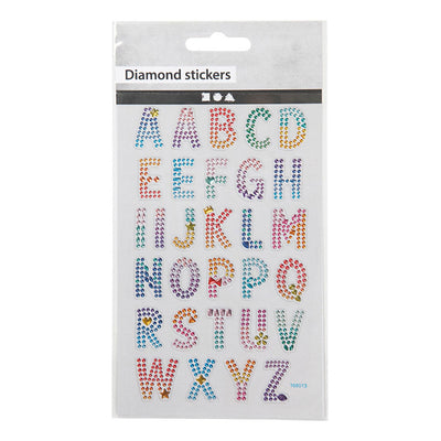Alfabeto de calcomanías Diamant de la empresa Creativ, 1 hoja