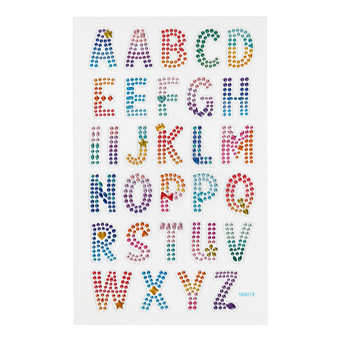 Creativ Company Diamond Stickers Alphabet, 1 foglio