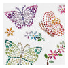 Creative Company Diamant Adesivi farfalla, 1 foglio