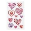 Creativ Company Diamond Stickers Corazones, 1 Hoja