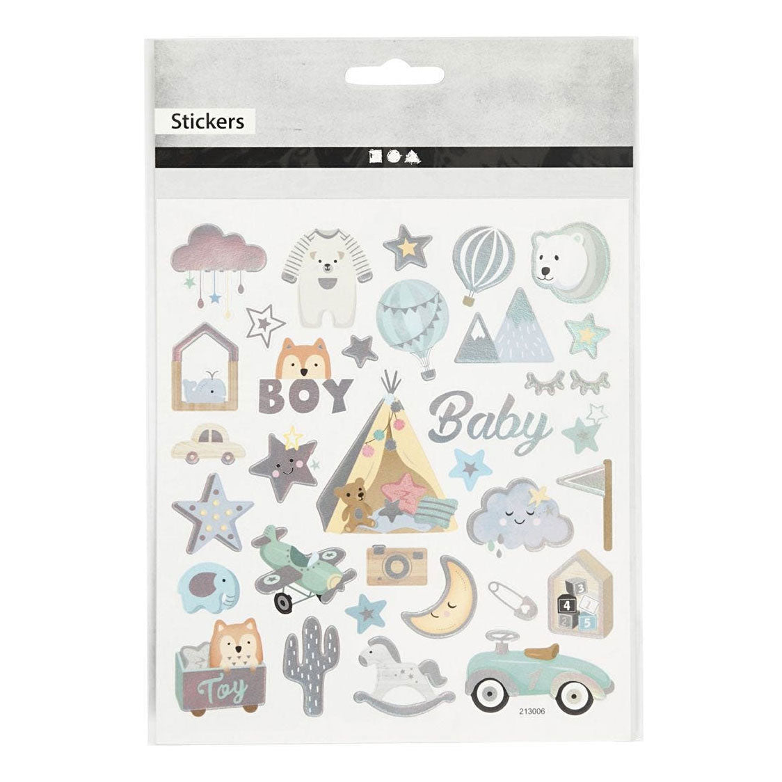 Creativ Company Stickers Baby Boy, 1 Vel