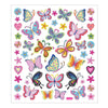 Creativ Company Stickers Bloemen en Vlinders, 1 Vel