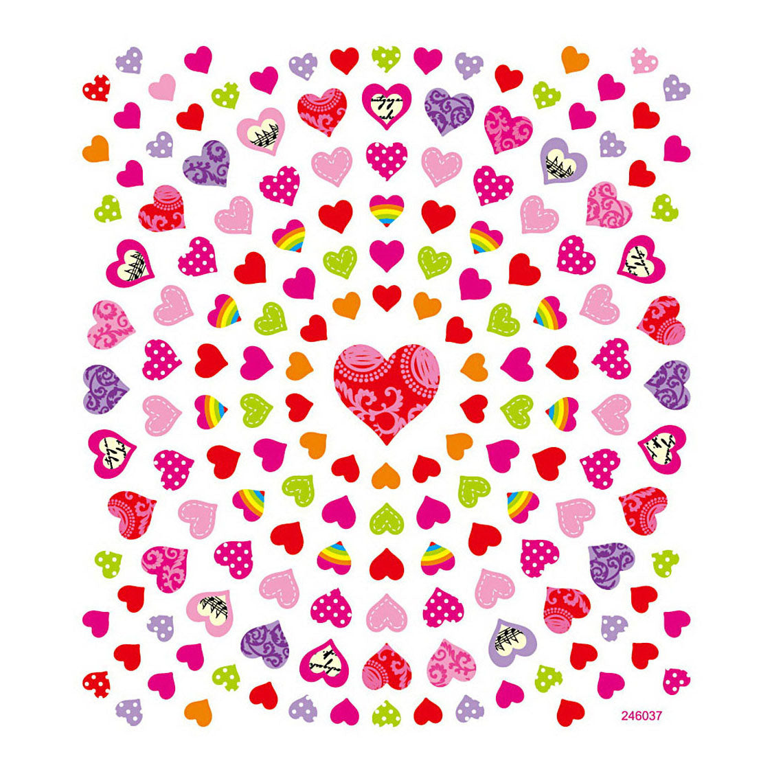 Pegatinas de creativ Company Corazones pequeños, 1 vel
