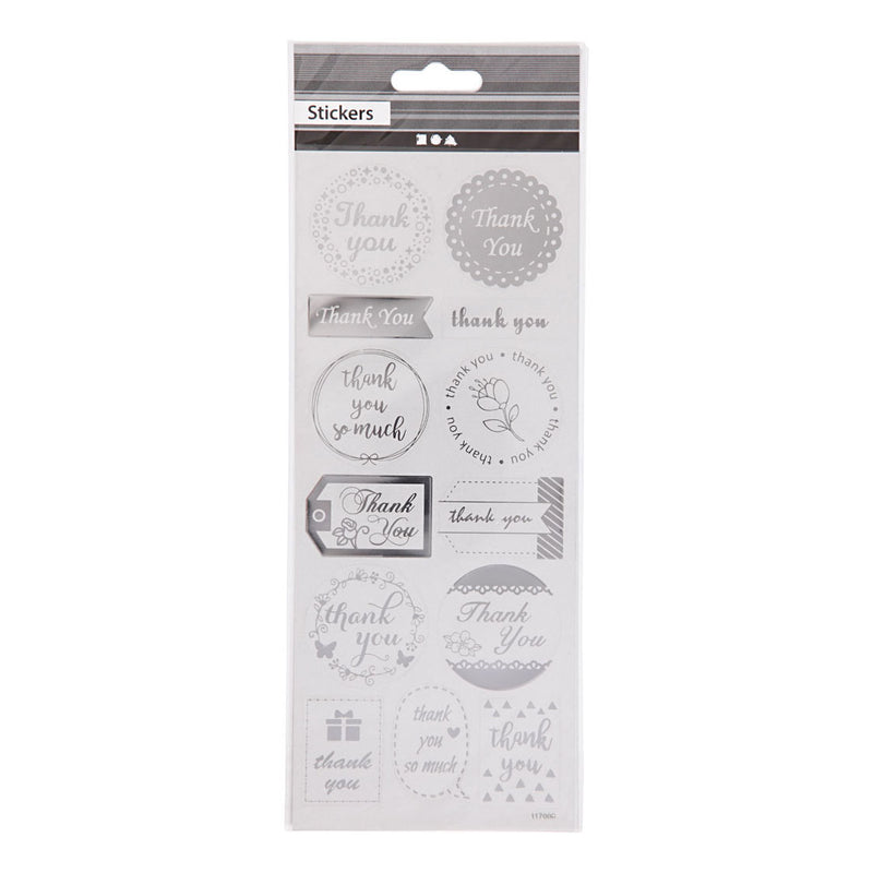 Pegatizaciones de creativ Company Silver Gracias, 1 Vel