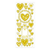 Creative Company Adesions Gold Hearts, 1 Vel