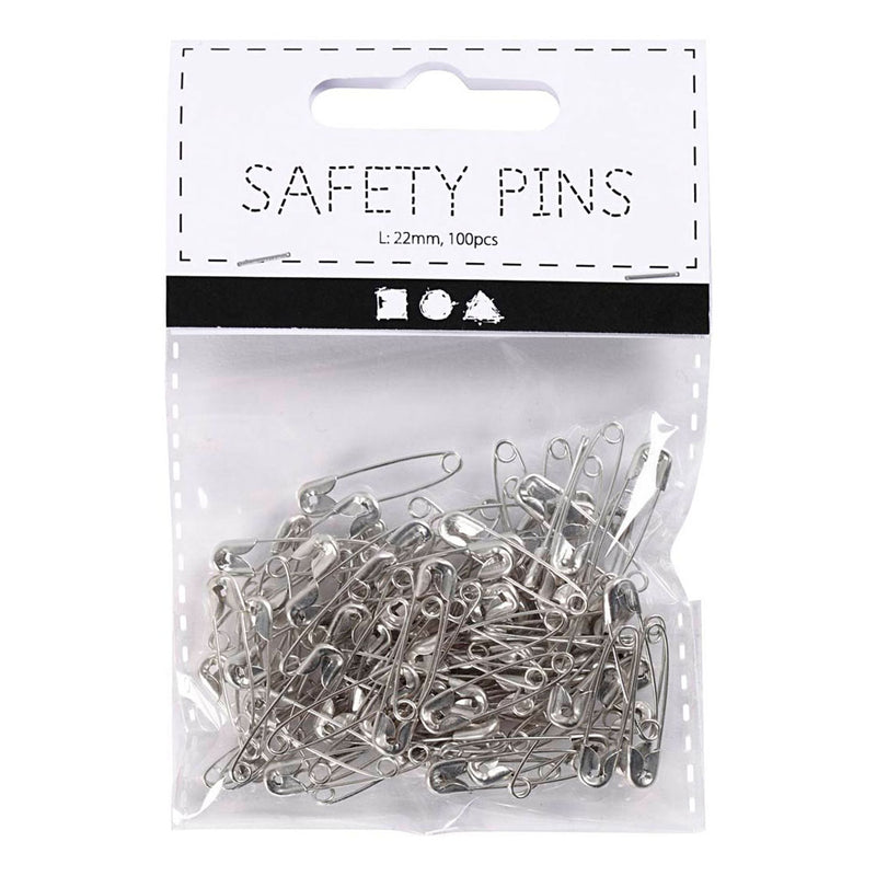 Pins di sicurezza della Creative Company Silver, 100 °.