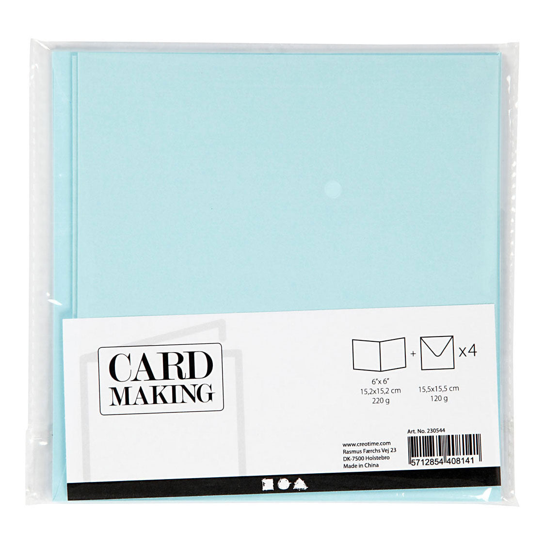Creative Company Cards and Welvels Blue Blue, 4st.
