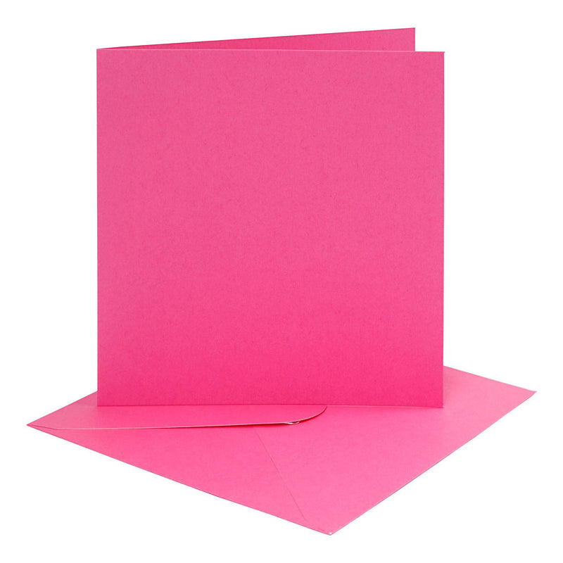 Creative Company Cards and Welves Dark Pink, 4st.