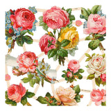 Vintage plaatjes, rozen, vel 16,5x23,5 cm, 2 vel 1 doos - afbeelding 3