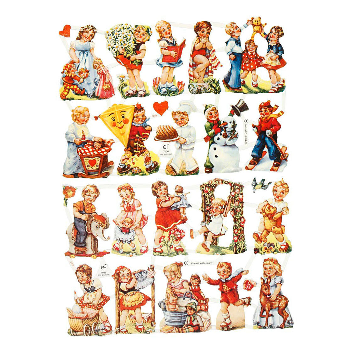 Creative Company Vintage Pictures Nostalgic Children, 2 fogli