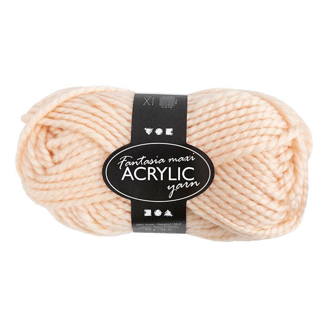 Creative Company Fantasia BEIGE LIGHT ACRILICO, 35 m