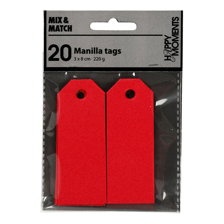 Creative Company Manilla Etichetta Red, 20 °.