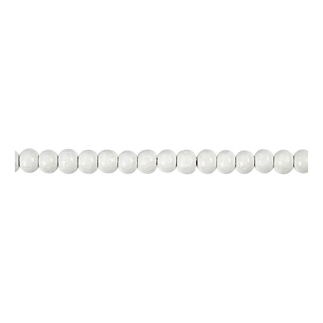 Creativ Company Perline di legno bianche, 150 pz.