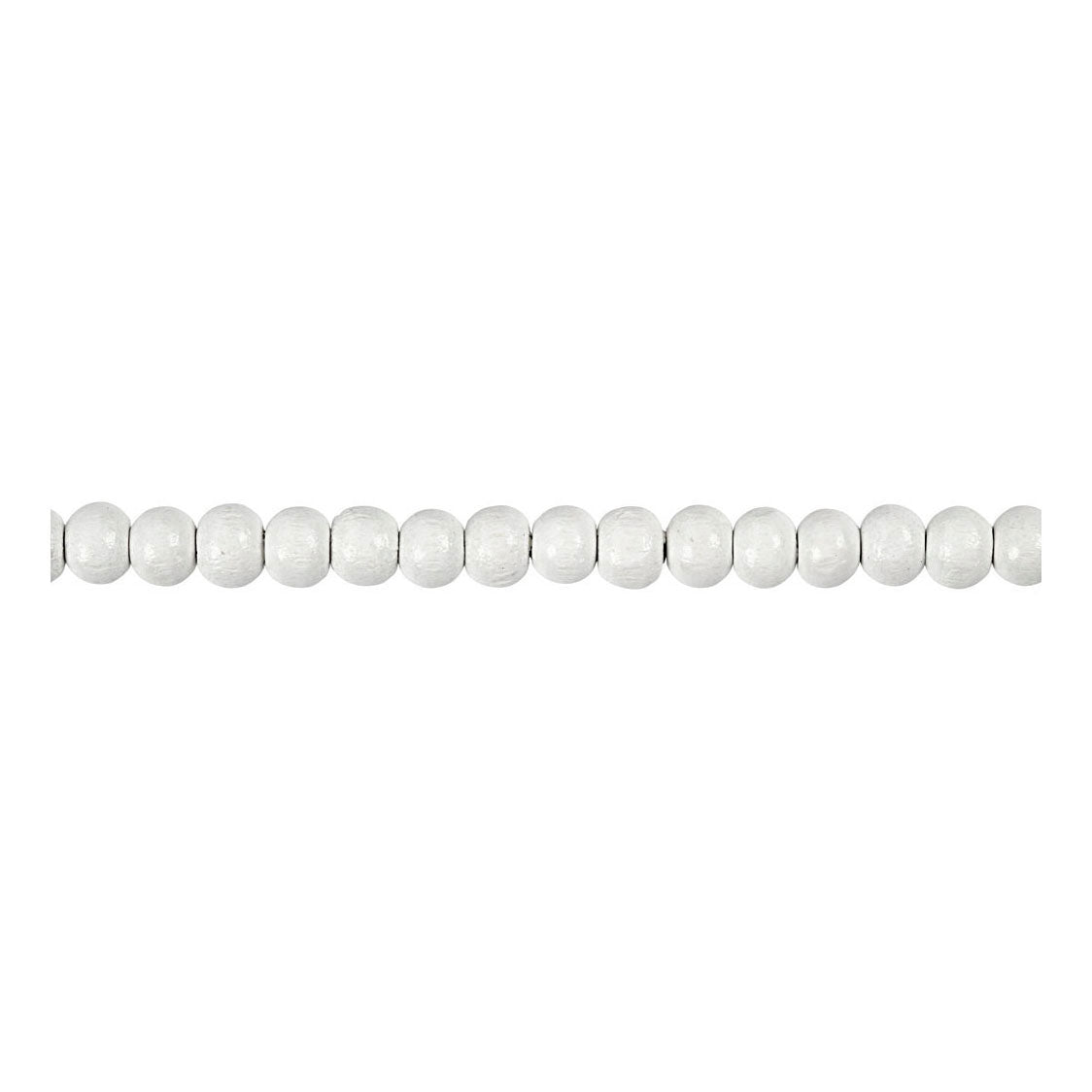 Creativ Company Cuentas de Madera Blancas, 150pcs.