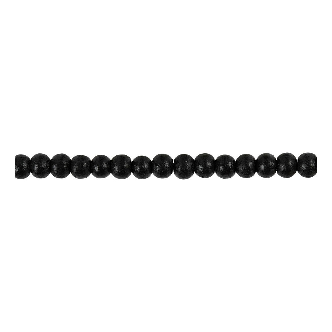 Creative Company Wooden Beads Black, 150st.