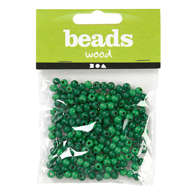 Perline di legno Creativ Company Verde, 150 pz.