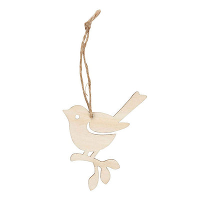 Creativ Company Ciondolo in legno a forma di uccello, 9 cm