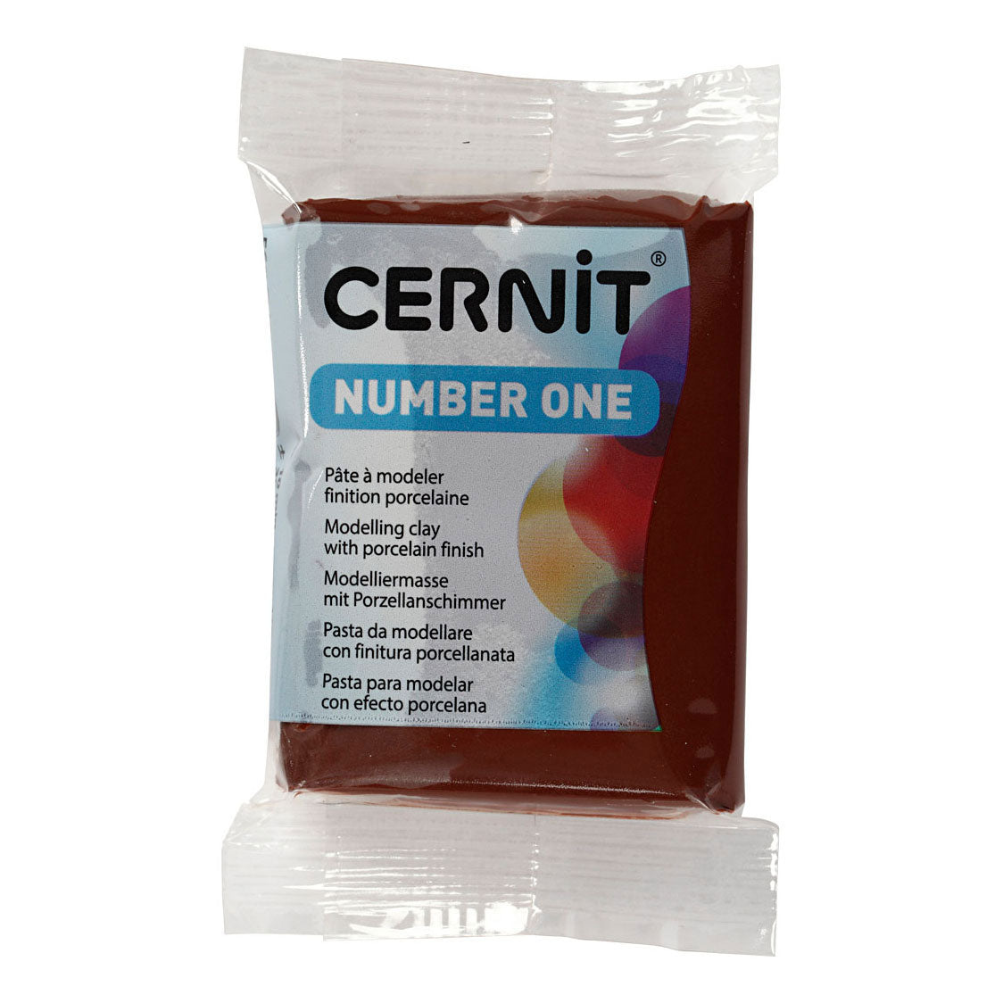 Creative Company Cernit Mountain Klei Brown, 56 grammi
