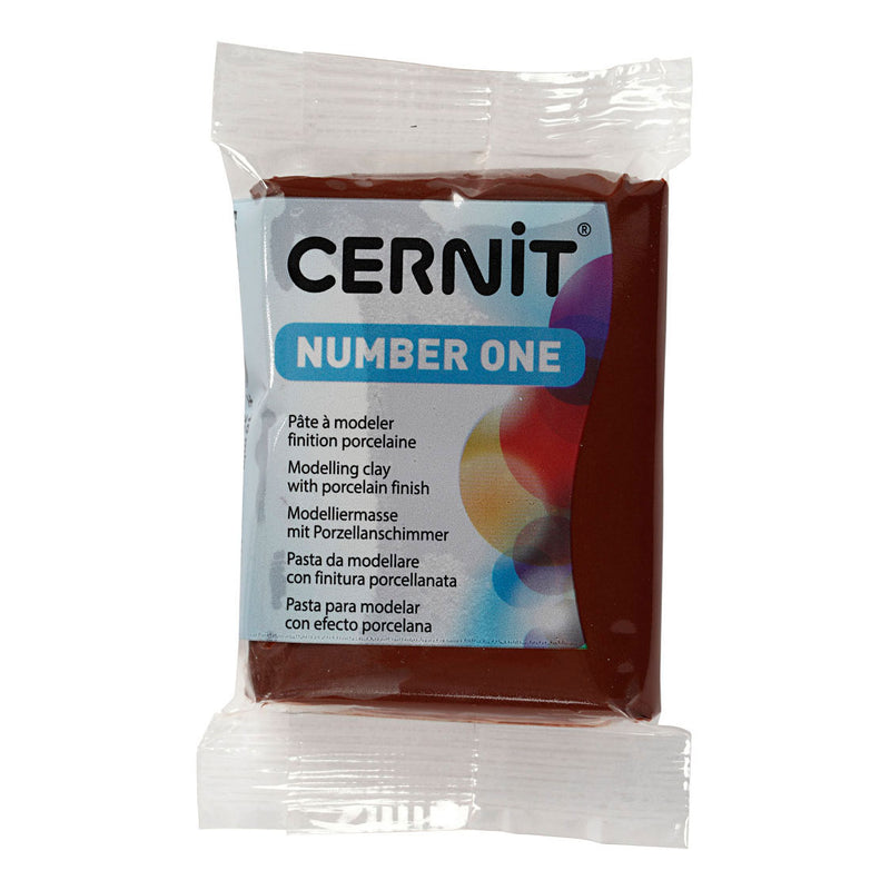 Creative Company Cernit Mountain Klei Brown, 56 grammi