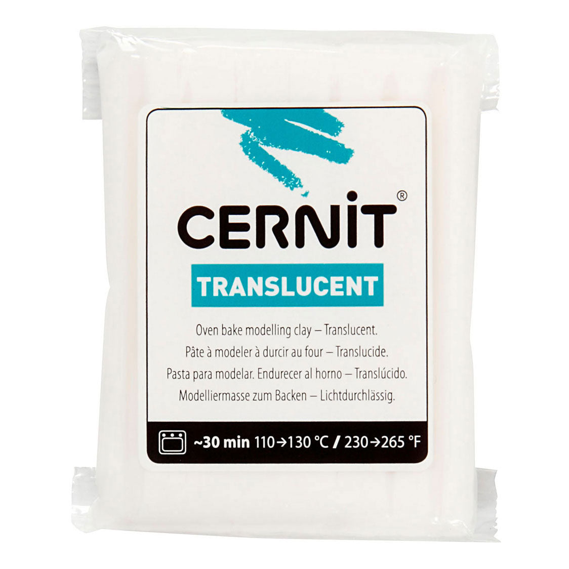 Creativ Company Cernit Modelling Clay Translucent, 56 grammi