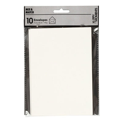 Creative Company Welvvel-White, 11.5x15cm, 10st.