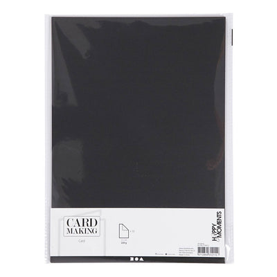 Creativ company karton zwart a4 220g, 10st.