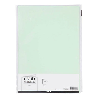 Creativ company karton, a4, vel 210x297 mm, 220 gr, lichtgroen, 10 stuk 1 doos