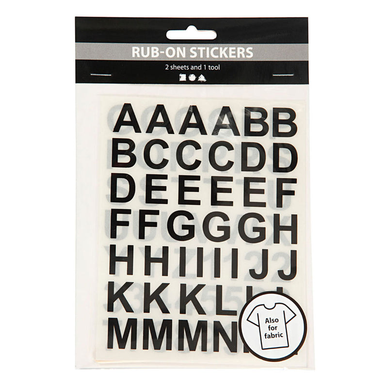 Creativ Company Pegatinas y figuras Black, 2 Pelir
