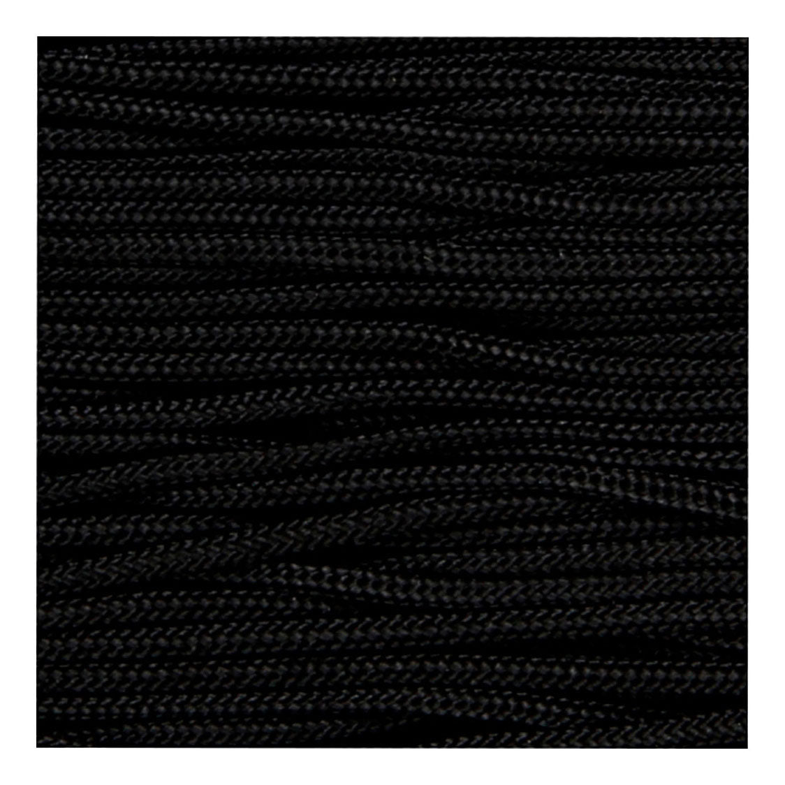Creativ Company Cordón de macramé negro, 10 m
