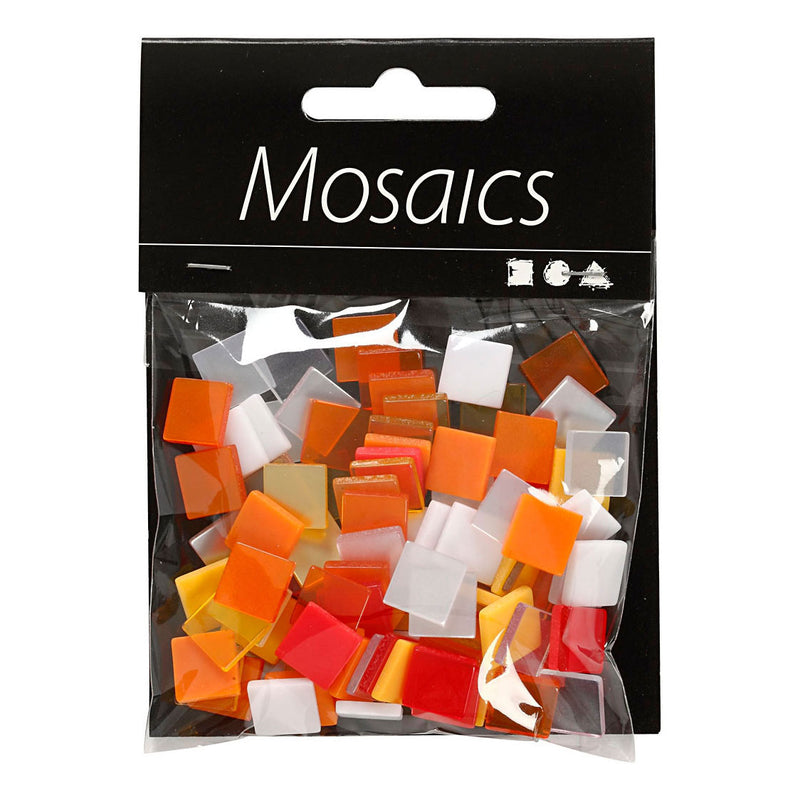 Creativ Company Mini Mosaic Red Orange 1x1 mm, 25 gramos