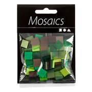 Creativ company mini mozaiek groen glitter 10x10mm, 25 gram - afbeelding 1