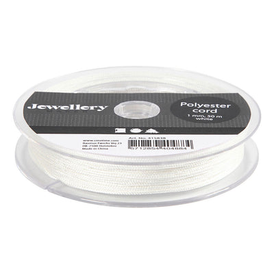Creativ empresa poliéster cable blanco, 50m