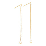 Creativ Company earrings of chain gilded, 1 pair - afbeelding 2