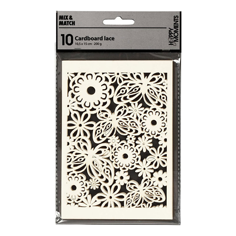 Creativ company patroonkarton, vel 10,5x15 cm, 200 gr, off-white, 10 stuk 1 doos