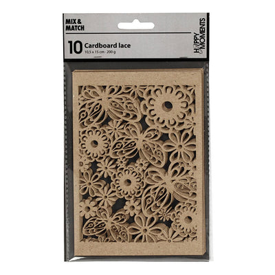 Creativ Company Pattern Cardboard Natural, 10 pezzi.