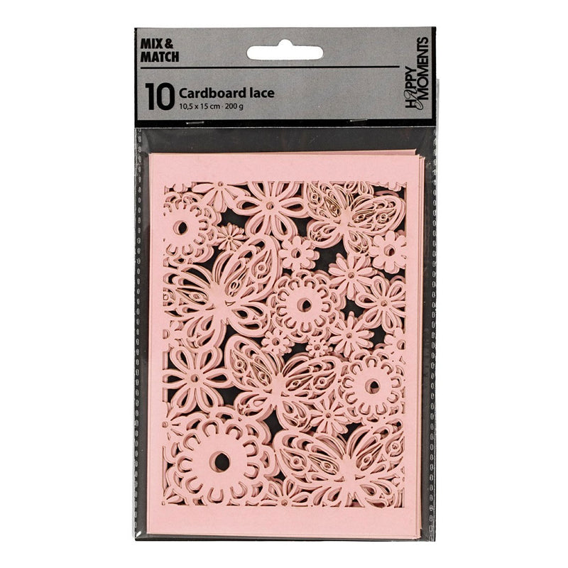 Creative Company Pattern Carton Light Rood, 10st.