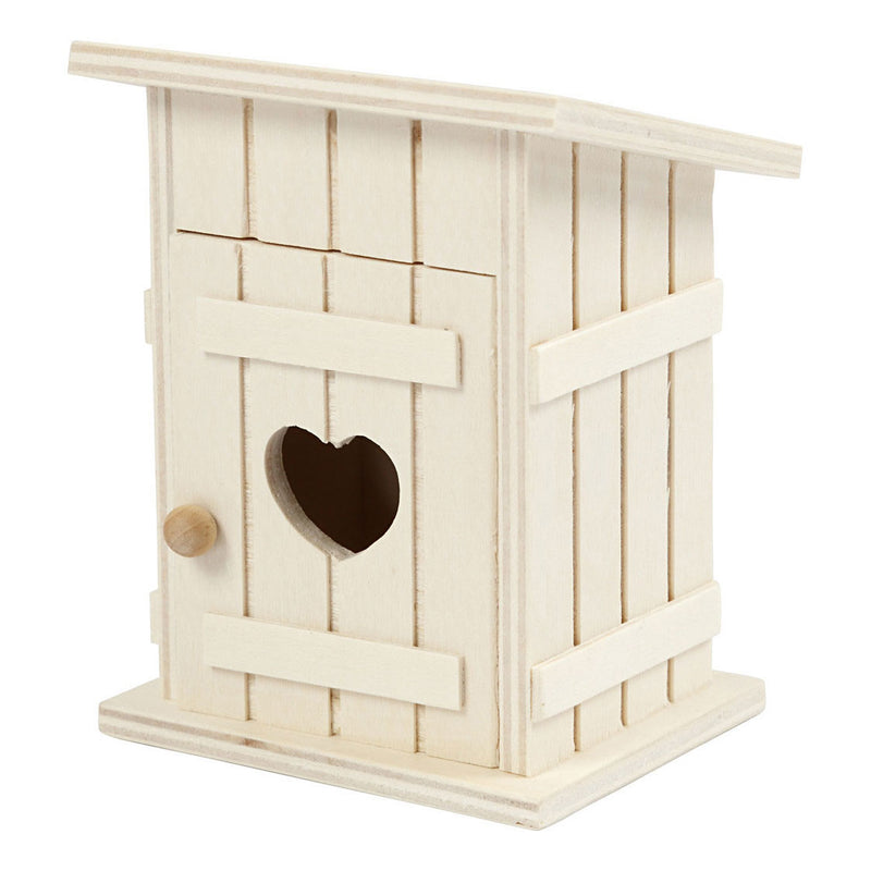 Creativ Company Wooden Mini Hoodet House, 6.5x6.5x8cm